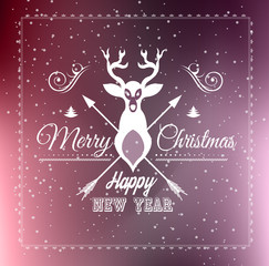 Fototapeta na wymiar Christmas Greeting Card for happy Holiday flyers