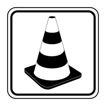 Logo c&ocirc;ne de chantier.