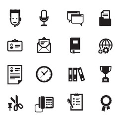 Work icons. Vector format