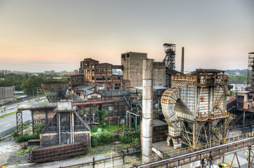 Industry for manufacturing of pig-iron, Ostrava, Czech Republic