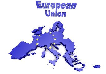 Obraz premium european countries 3d illustration