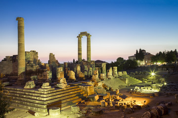Temple of Apollo ruins in Didyma antique city Turkey 2014