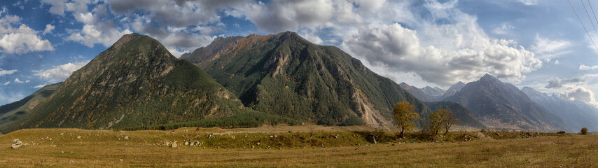 Autumn landscape in the mountains