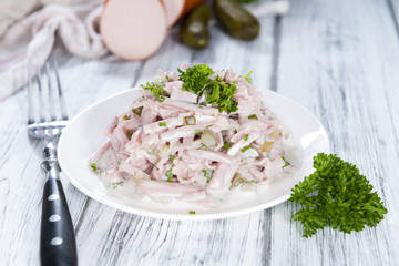 Portion of Meat Salad (with mayonnaise)