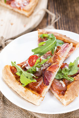 Homemade Ham Pizza