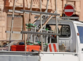 Naklejka premium work truck