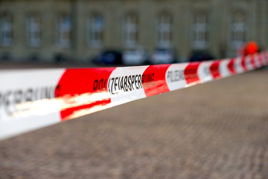 Polizeiabsperrung