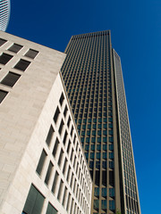 Obraz premium Business buildings in the exhibition site of Frankfurt, Germany