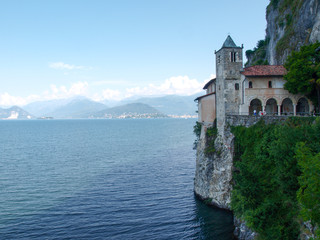 Fototapeta na wymiar Monastery of Santa Caterina del Sasso