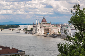 Fototapeta premium The building of the Parliament in Budapest, Hungary