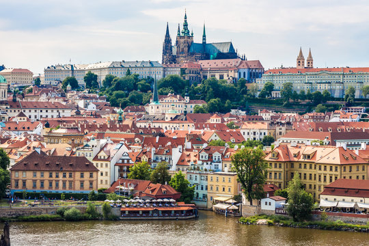 The View on Prague gothic Castle