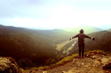 Freedom in mountains.