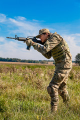 Soldier with a rifle
