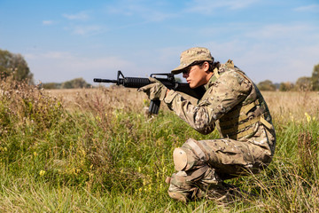 Soldier with a rifle