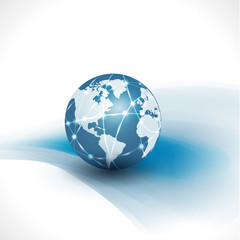 communication world & technology business  flow motion isolate