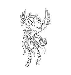 phoenix Warrior vector illustration