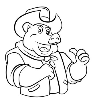 Pig Cowboy