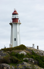 Fototapeta na wymiar Lighthouse on Canada's West Coast