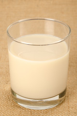 Glass of soy bean milk