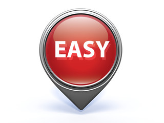 easy pointer icon on white background
