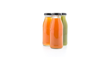 Juice bottle isolated on white background