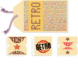 set of retro labels