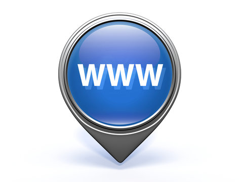 www pointer icon on white background