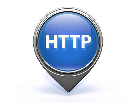 http pointer icon on white background