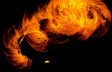 Orange Flames Flaming Trails - Powered by Adobe