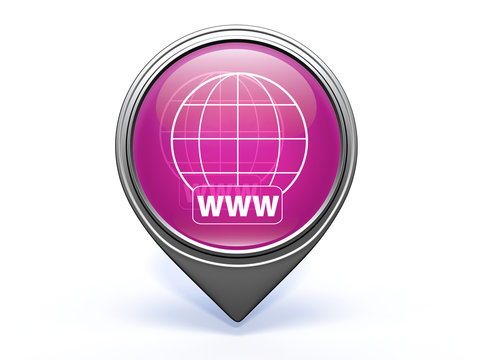 www pointer icon on white background