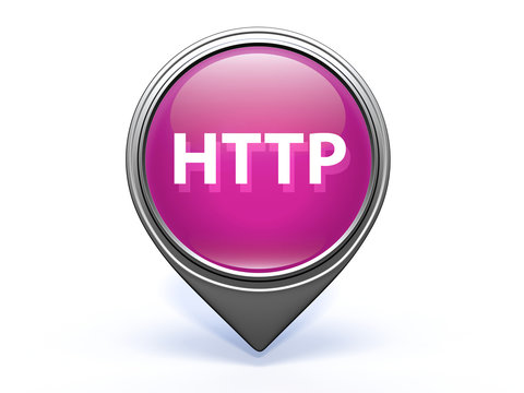 http pointer icon on white background