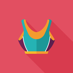 swimming suit flat icon with long shadow,eps10