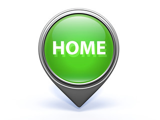home pointer icon on white background