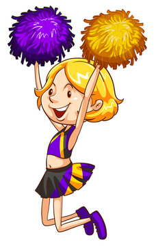 A cheerleader