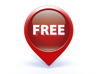 free pointer icon on white background