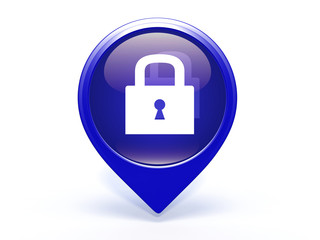 protect pointer icon on white background