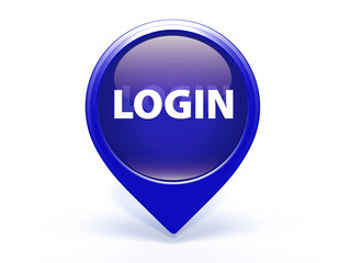 login pointer icon on white background