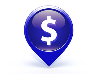 money pointer icon on white background