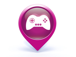 game pointer icon on white background