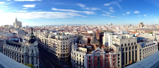 Rolgordijnen Madrid van bovenaf © FSEID