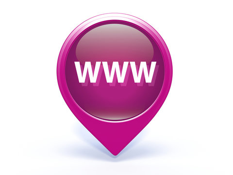 www pointer icon on white background