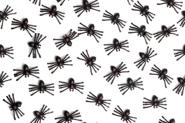 Fototapeta na wymiar Halloween - Spiders - Seamless Background Pattern