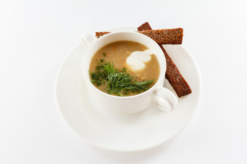 soup with bread