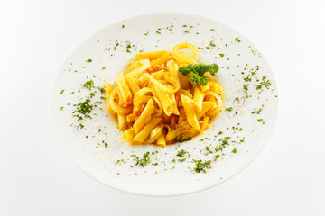 pasta isolated on the white