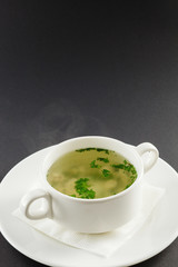 soup with meat balls