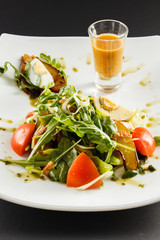 salad with dressing