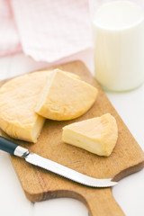 french cheese on cutting board