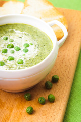 peas cream soup