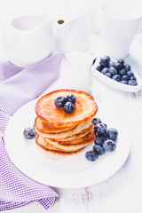 Pancakes with blueberry