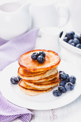 Pancakes with blueberry